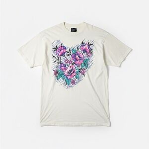 Galaxy By Harvic Cream Cotton T-Shirt